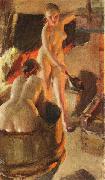 Anders Zorn Women Bathing in the Sauna oil painting